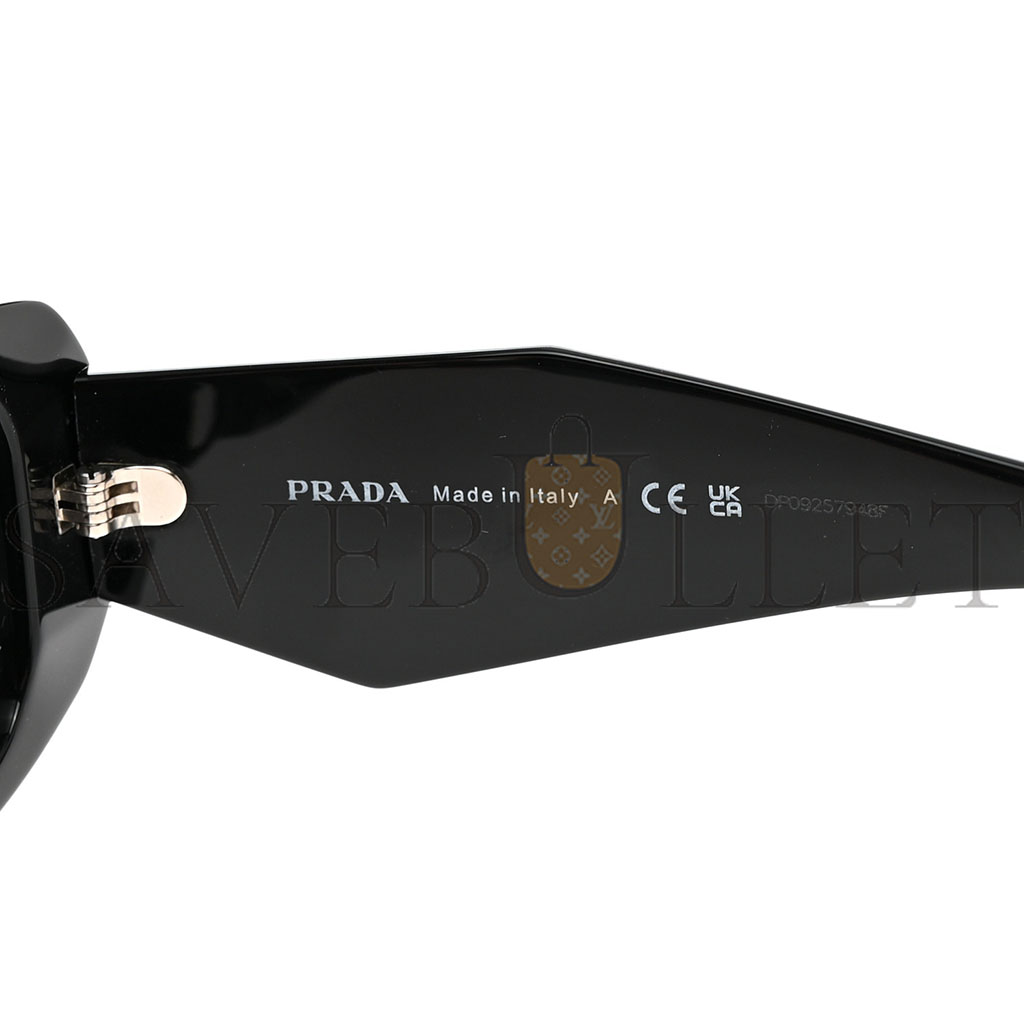 PRADA ACETATE SYMBOLE SUNGLASSES SPR 17W BLACK