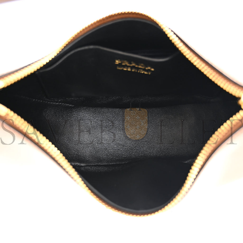 PRADA NAPPA ARQUE SHOULDER BAG BROWN (23*18*6cm)