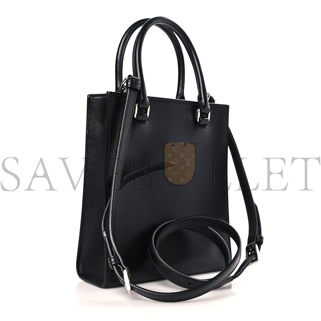 PRADA SOFT CALFSKIN SMALL SHOULDER BAG BLACK (19*17*6cm)