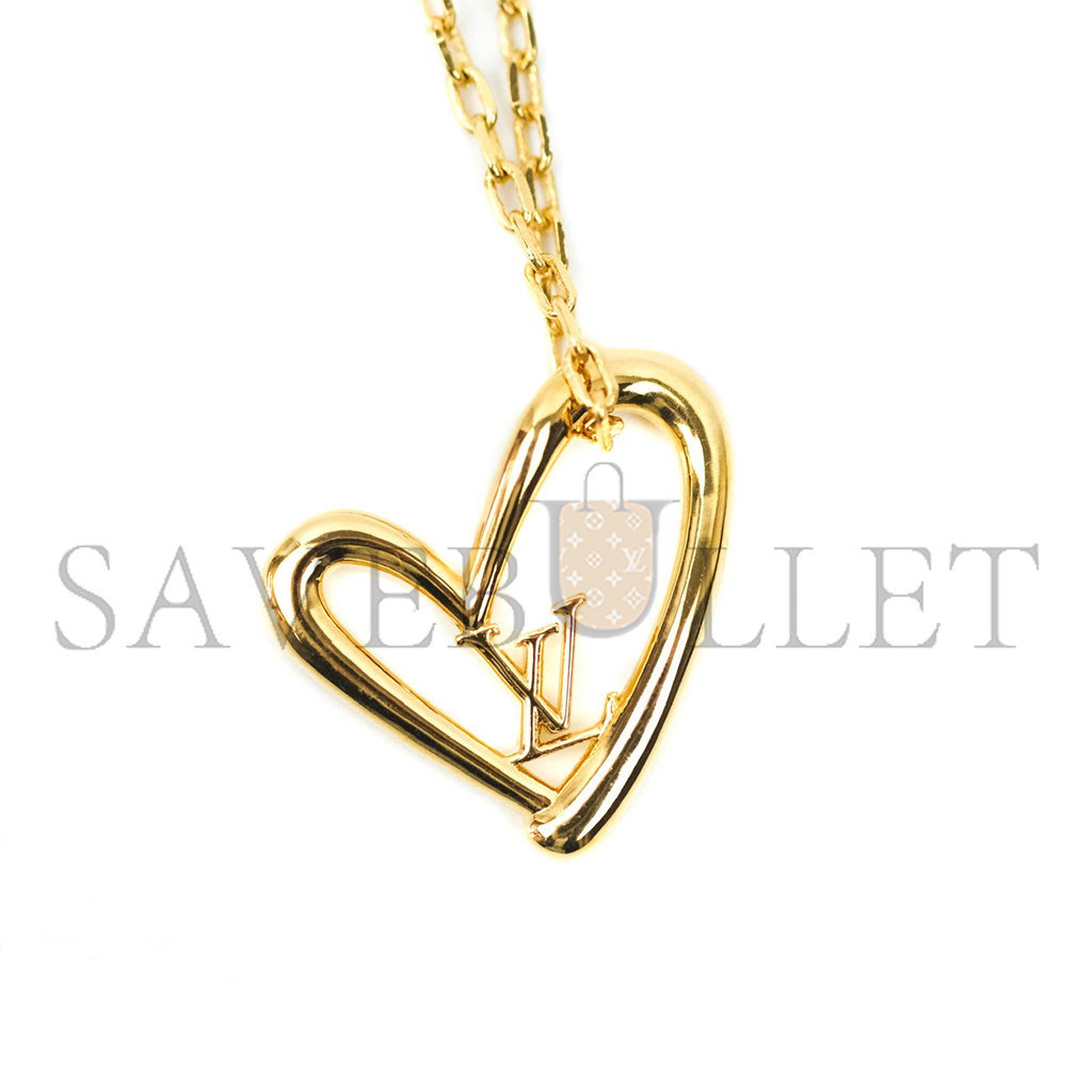 LOUIS VUITTON METAL FALL IN LOVE NECKLACE M00465