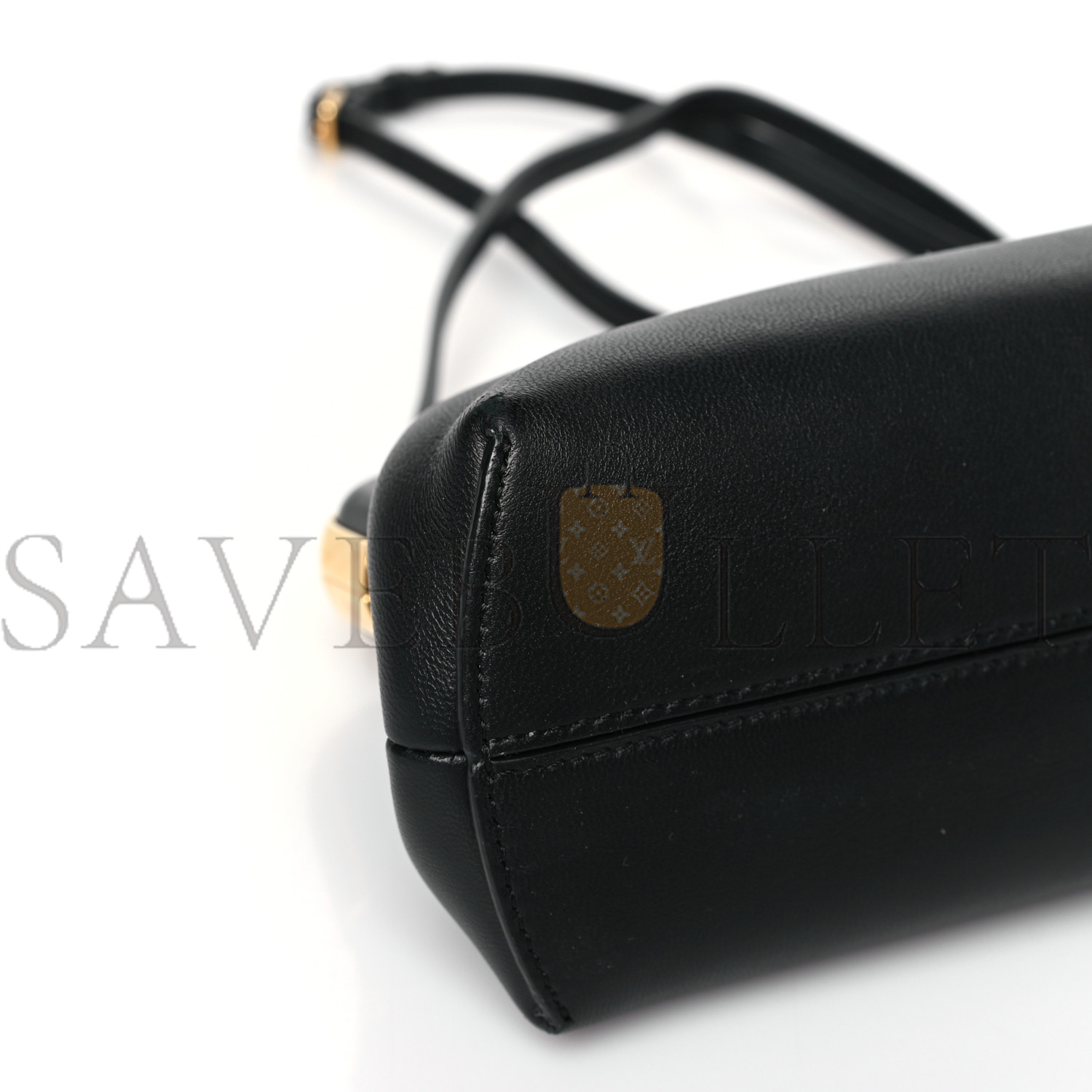 FENDI SHINY NAPPA SMALL FENDI FIRST BLACK (26*18*9.5cm)