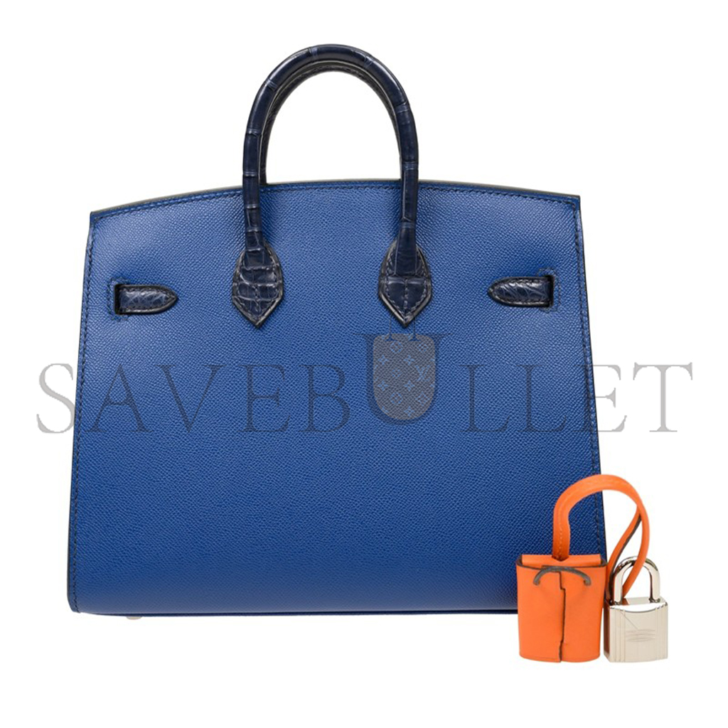 HERMES MASTER BIRKIN 20 HANDBAG BK20S4FBGMCROCOSSO (20*16*11cm)