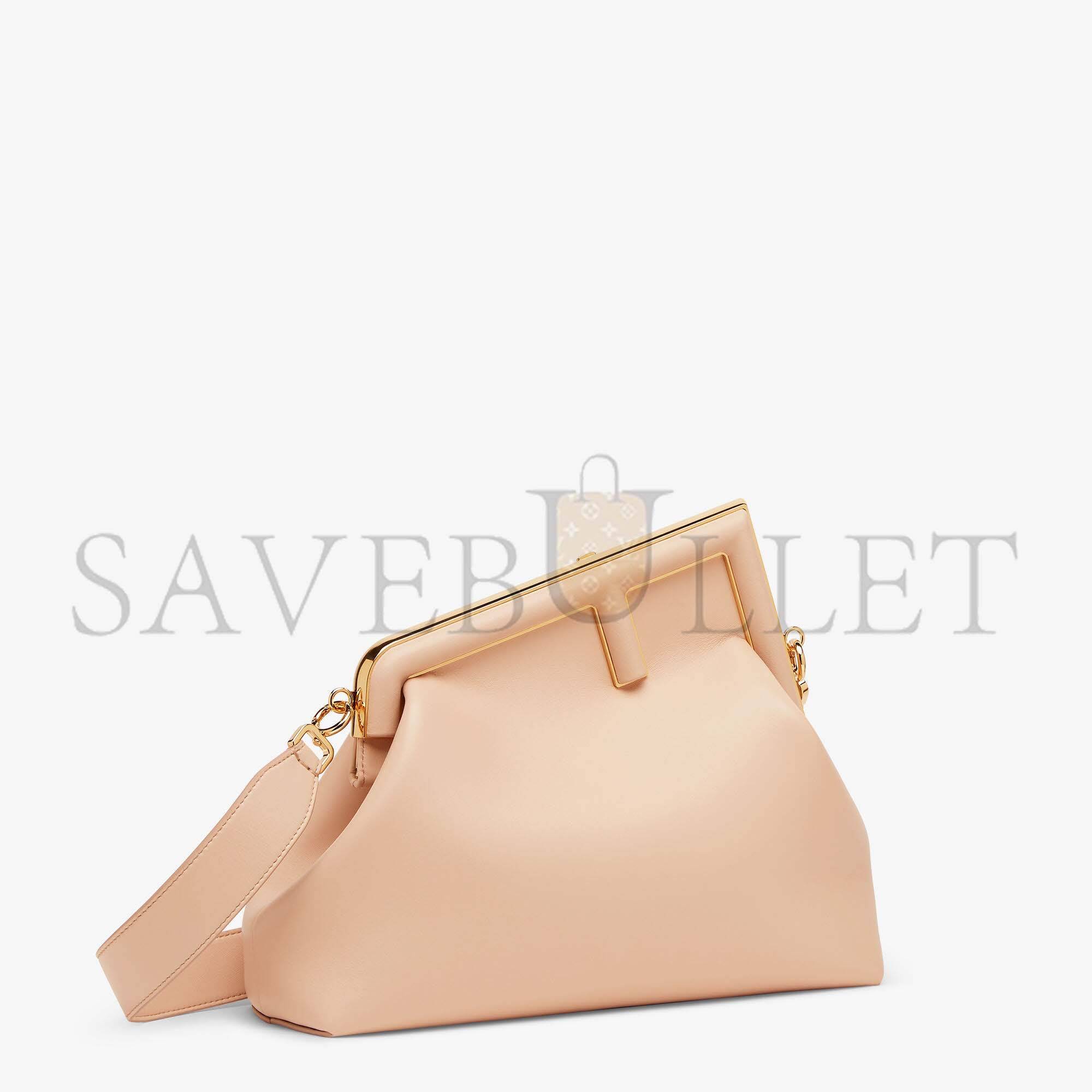 FENDI FIRST MEDIUM - PINK LEATHER BAG 8BP127ABVEF1BA9 (26*18*9.5cm)