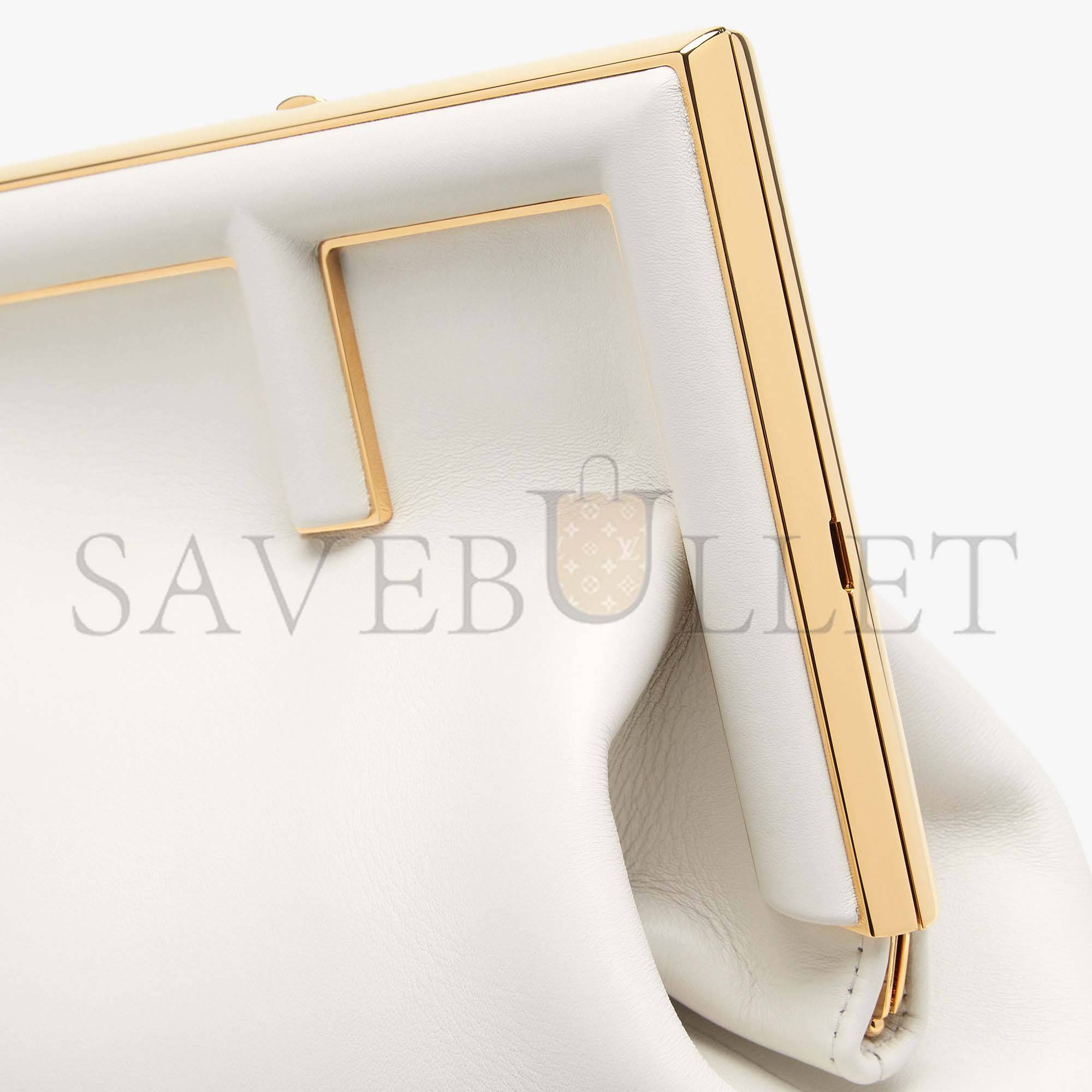 FENDI FIRST MEDIUM - WHITE LEATHER BAG8BP127ABVEF0QVL (32.5*23.5*15cm)