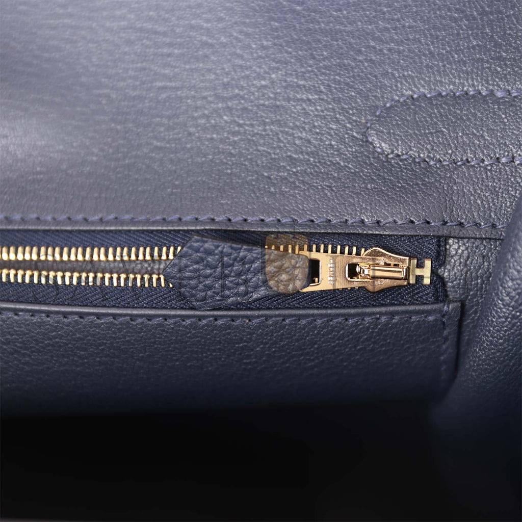 HERMES BIRKIN 30 BLEU NUIT TOGO GOLD HARDWARE (30cm)