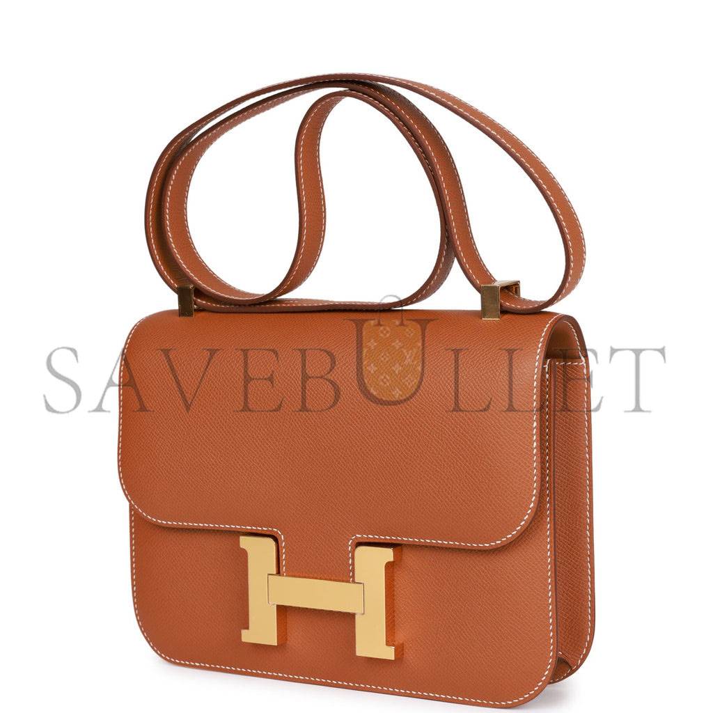 HERMES CONSTANCE 24 GOLD EPSOM GOLD HARDWARE 39871544426590 (24cm)