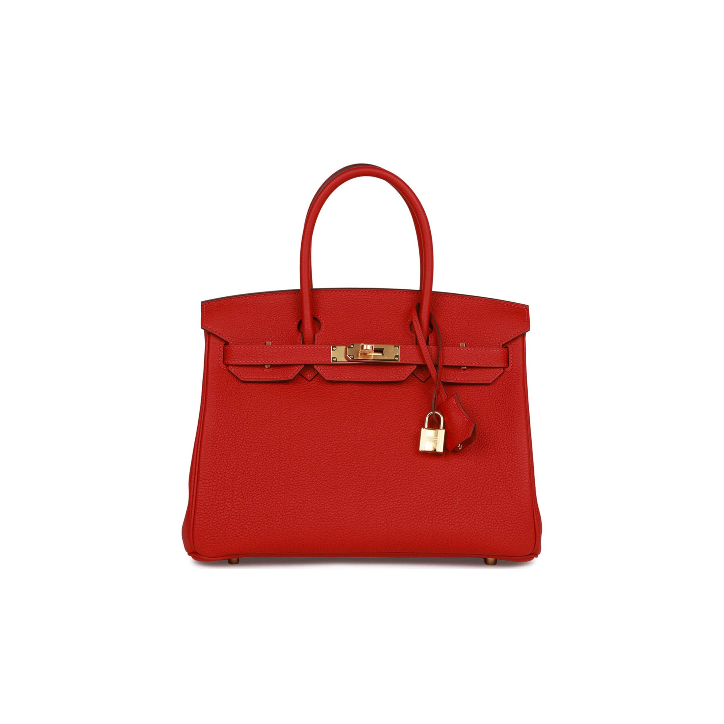 HERMES SPECIAL ORDER (HSS) BIRKIN 30 ROUGE CASAQUE TOGO GOLD HARDWARE ( 30cm*22*16cm)