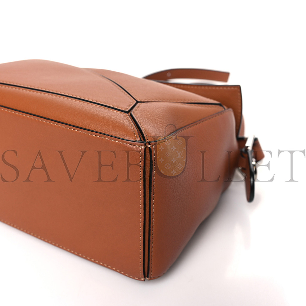 LOEWE CALFSKIN SMALL PUZZLE BAG TAN (24*16.5*10.5cm)