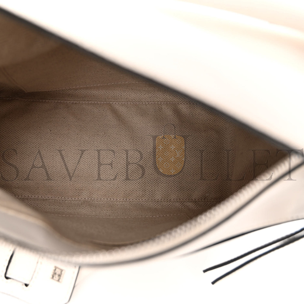 LOEWE GRAINED CALFSKIN SMALL PUZZLE BAG WHITE (24*16.5*10.5cm)