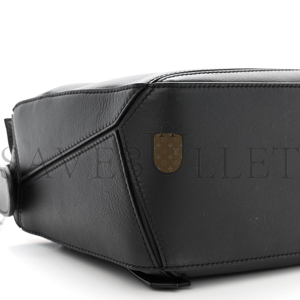 LOEWE CALFSKIN SMALL PUZZLE BAG BLACK (24*16.5*10.5cm)