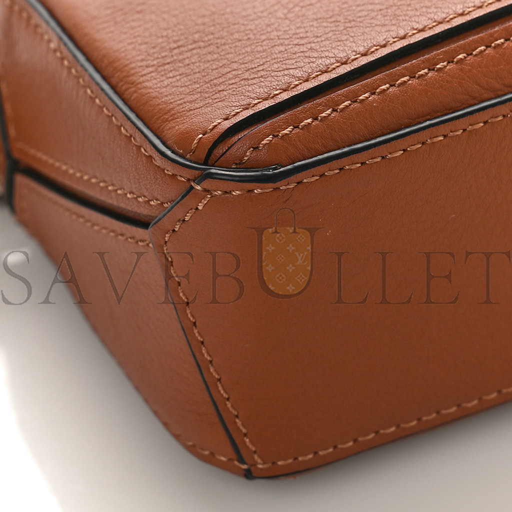 LOEWE CALFSKIN NANO PUZZLE BAG TAN (13*10*6cm)