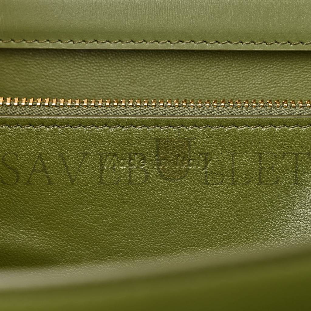 CELINE BOX CALFSKIN CLASSIC BOX MEDIUM FLAP BAG ARMY GREEN (23*18*6cm)