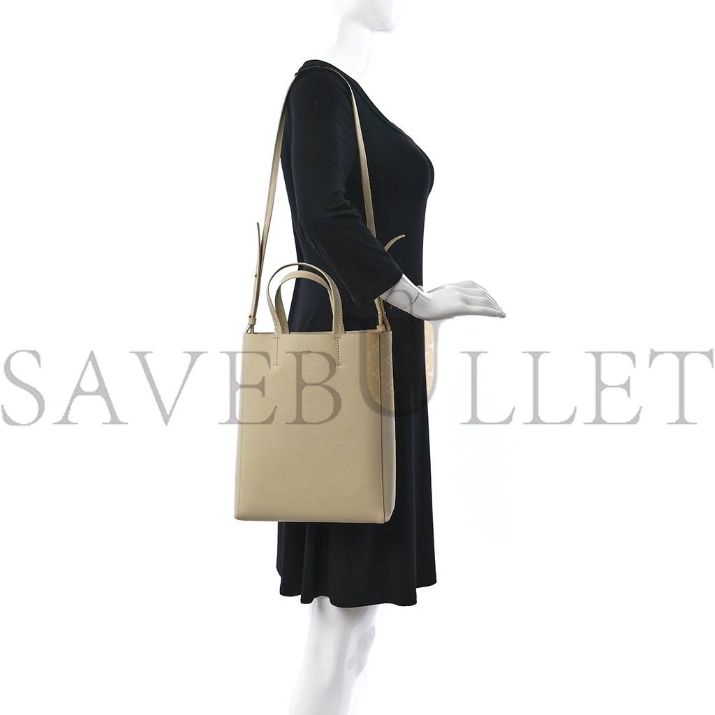 CELINE GRAINED CALFSKIN SMALL VERTICAL CABAS SAND (29*23*10cm)