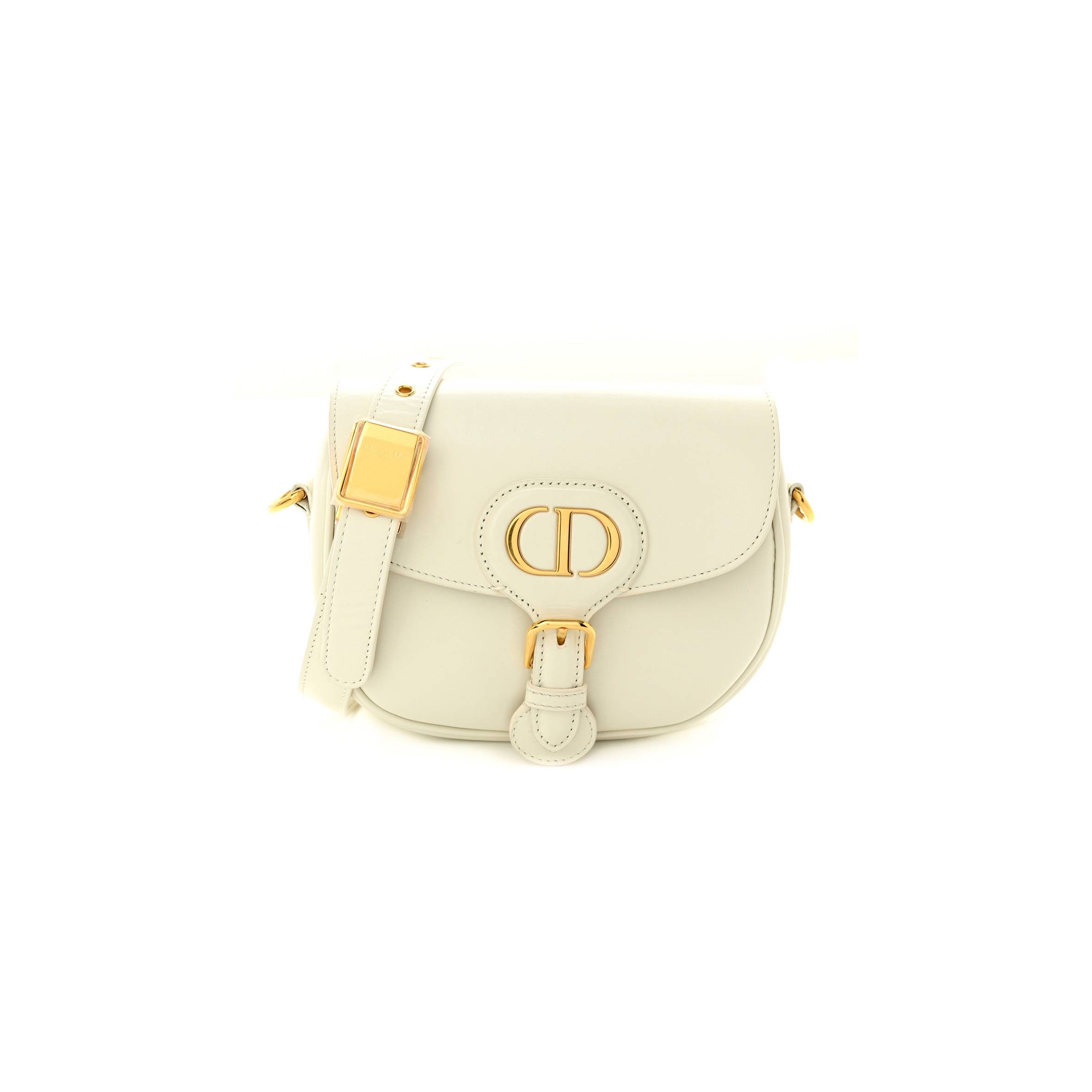 DIOR BOX CALFSKIN SMALL BOBBY BAG WHITE (19*15*5.1cm)